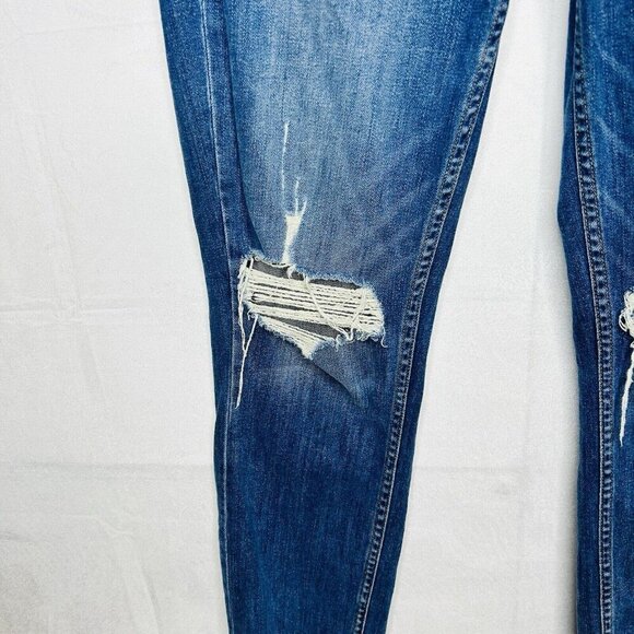 PAIGE Carter Slim Distressed Jeans In Amanda Destructed Size 28 (28x27) - Picture 4 of 11